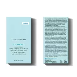 C E Ferulic sisaltaa 15 % L-askorbiinihappoa