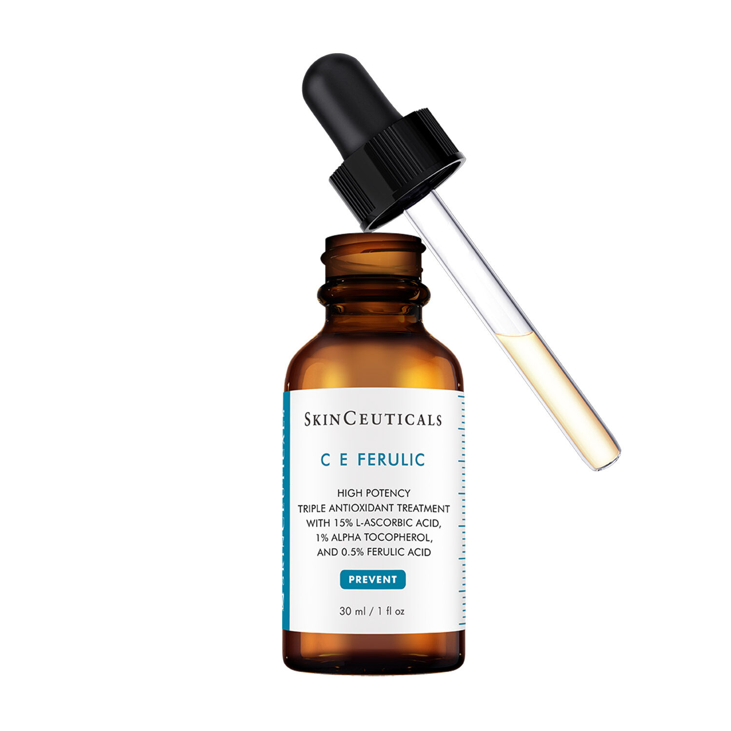 C E Ferulic sisaltaa 15 % L-askorbiinihappoa
