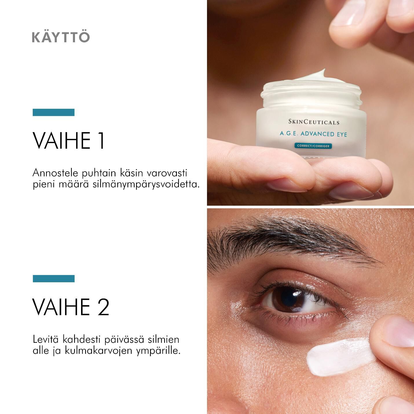 A.G.E. Advanced Eye tummia silmanalusia vastaan