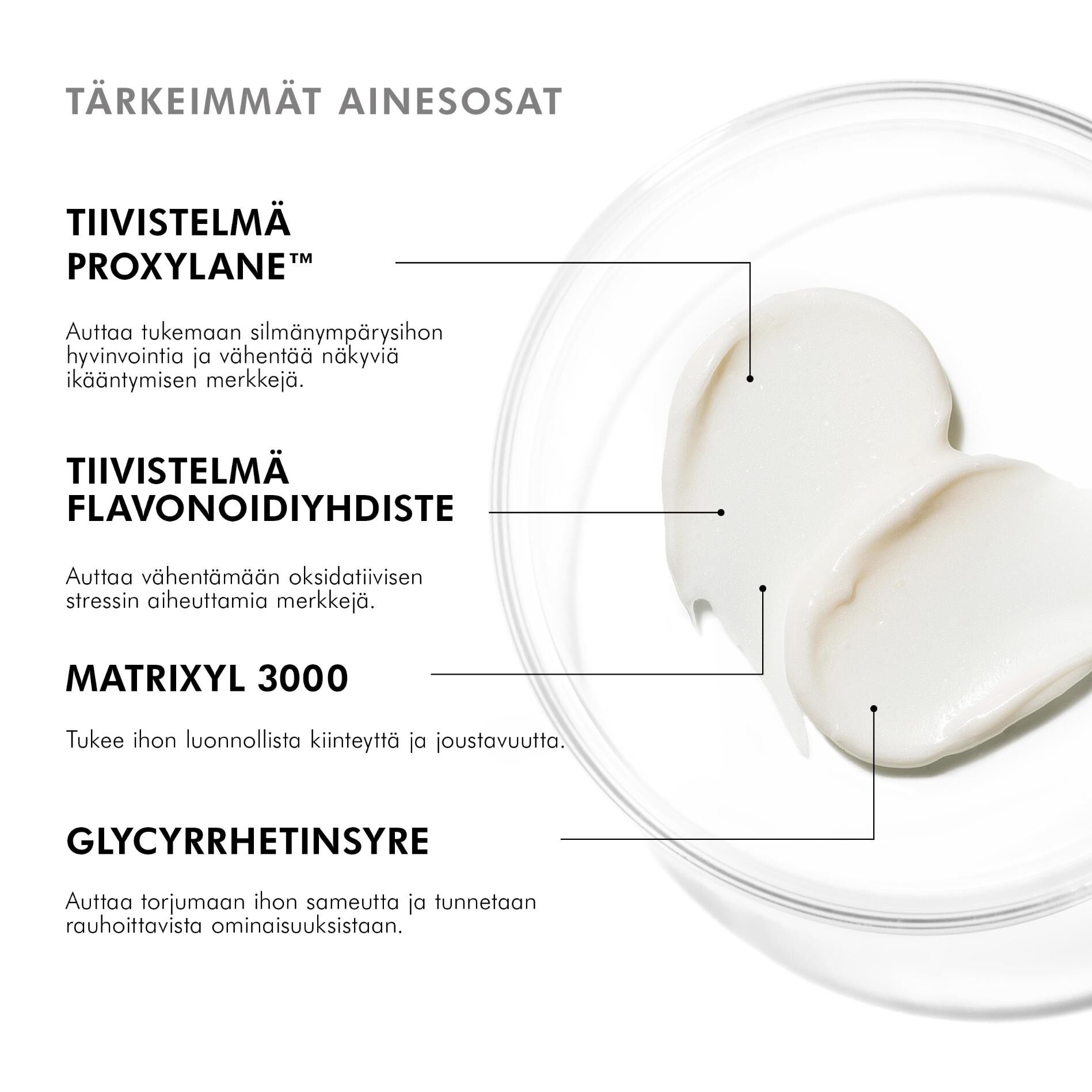 A.G.E. Advanced Eye tummia silmanalusia vastaan