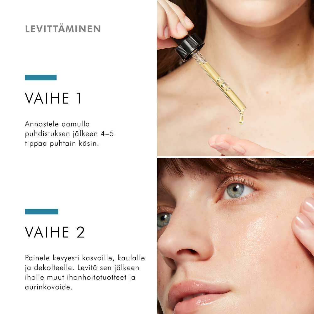 C E Ferulic sisaltaa 15 % L-askorbiinihappoa