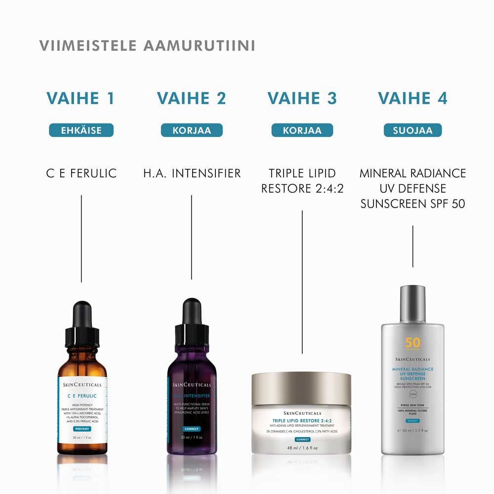 C E Ferulic sisaltaa 15 % L-askorbiinihappoa